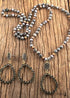 Boho Necklace, Jewelry Set, RH Amazonite Crystal Green Black Natural Stone